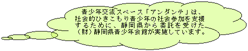 _`o: N𗬃Xy[XuA_ev́A@@ЉIЂN̎ЉQx邽߂ɁAÉϑ󂯂@ijÉNق{Ă܂B

www.youthnet.or.jp
speace-andante@youthnet.or.jp
Ȃ̃[҂Ă܂

